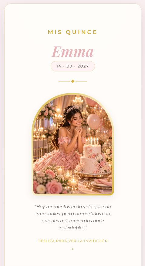 Diseño Elegant Romantic